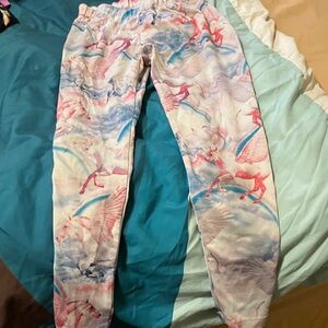 Dreamy Pegasus Print Kids Joggers